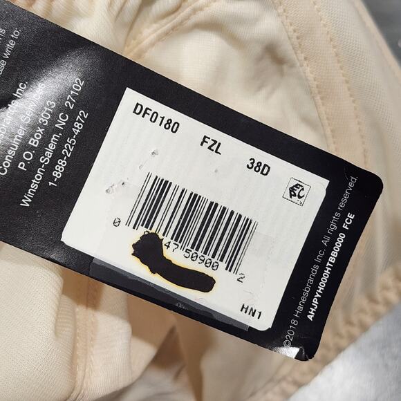 Bali 0180 Underwire Bra 38D Flower Bali‎ 2 Ply Full Coverage Cream - Picture 5 of 10